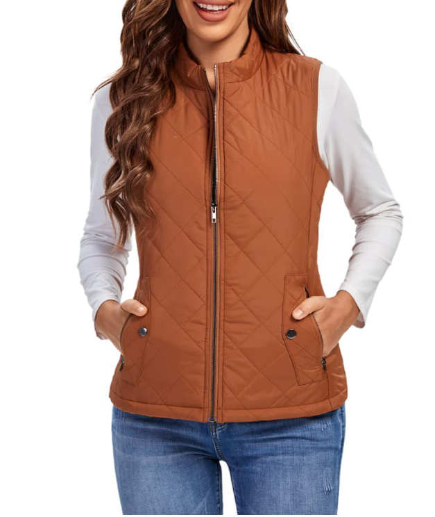 Lightweight Quilted Zip-Front Vest for Women – Casual Layering Piece for Spring & Fall | Thomler