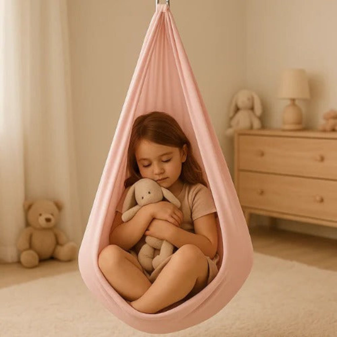 Sensory Swing Weather Resistant Textile 100.0 x 280.0 cm Indoor Outdoor Relaxation Hanging Cocoon Seat For Children Adults | Thomler