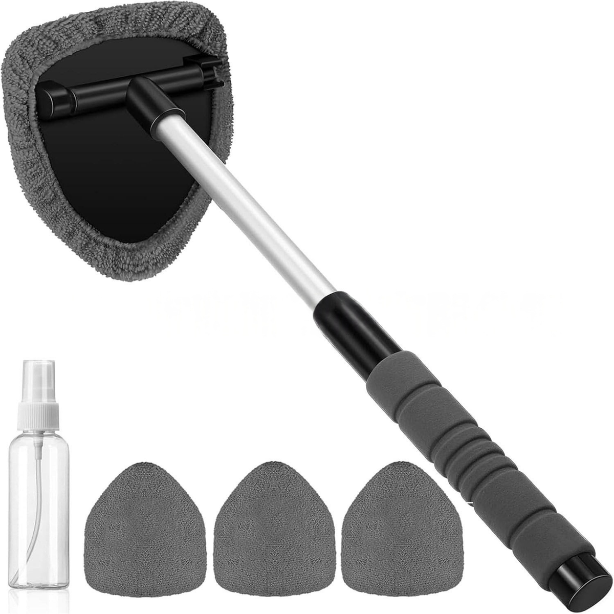 Pivoting Glass Squeegee with Telescoping Handle for Windows & Car Windshields | Thomler