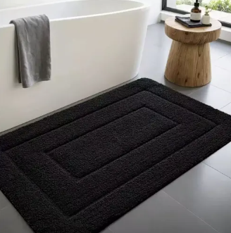 Soft Microfiber Bath Mat with Non-Slip Backing for Shower & Bathroom Safety | Thomler