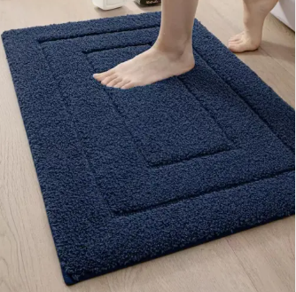 Soft Microfiber Bath Mat with Non-Slip Backing for Shower & Bathroom Safety | Thomler