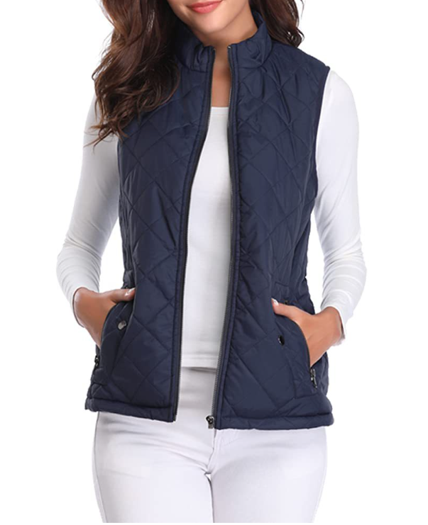 Lightweight Quilted Zip-Front Vest for Women – Casual Layering Piece for Spring & Fall | Thomler