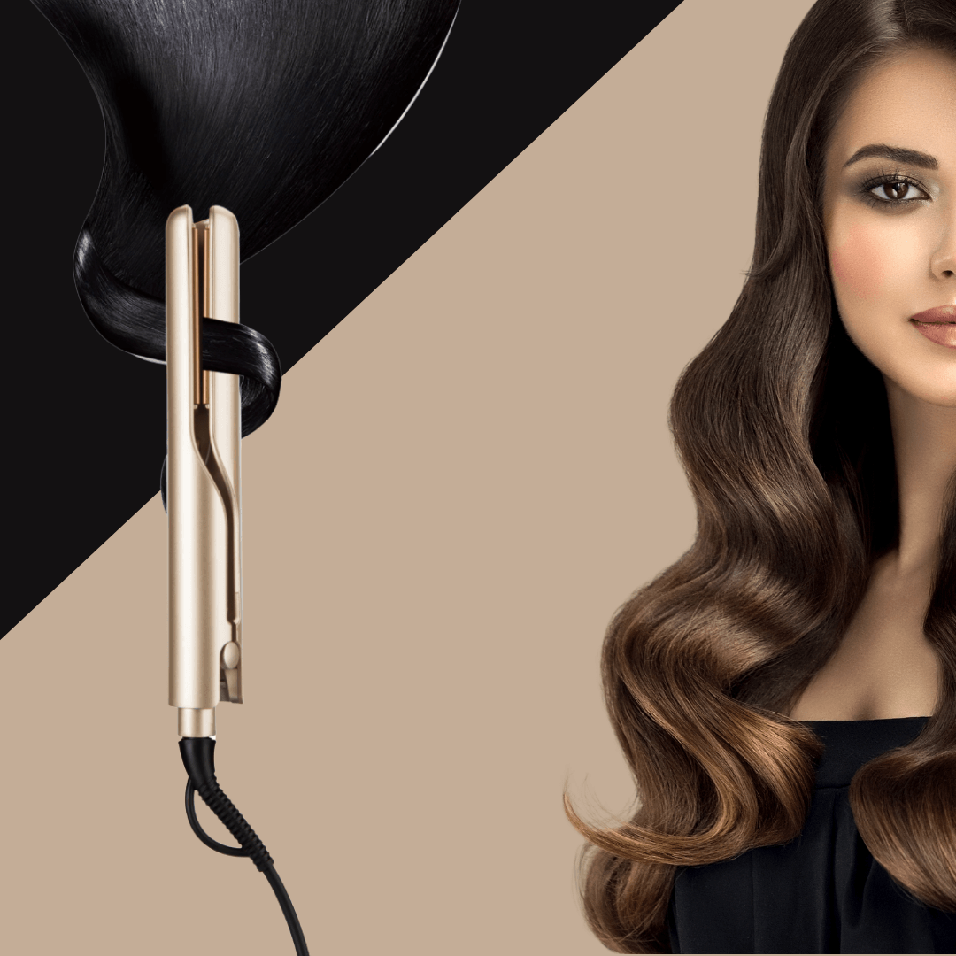 Dual-Function Hot Styling Iron for Curls & Straightening – Quick Heat Tech for Smooth Finish | Thomler