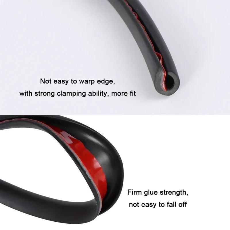 U-Channel Door Edge Guard for Cars & SUVs – Flexible Trim Protects Against Scratches, Dents & Paint Chips – 16 ft Roll | Thomler