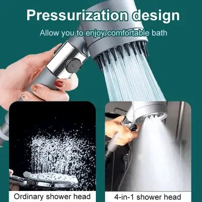 Filtered Rainfall Showerhead with Pressure Boost & Water-Saving Flow Control for Bathroom | Thomler
