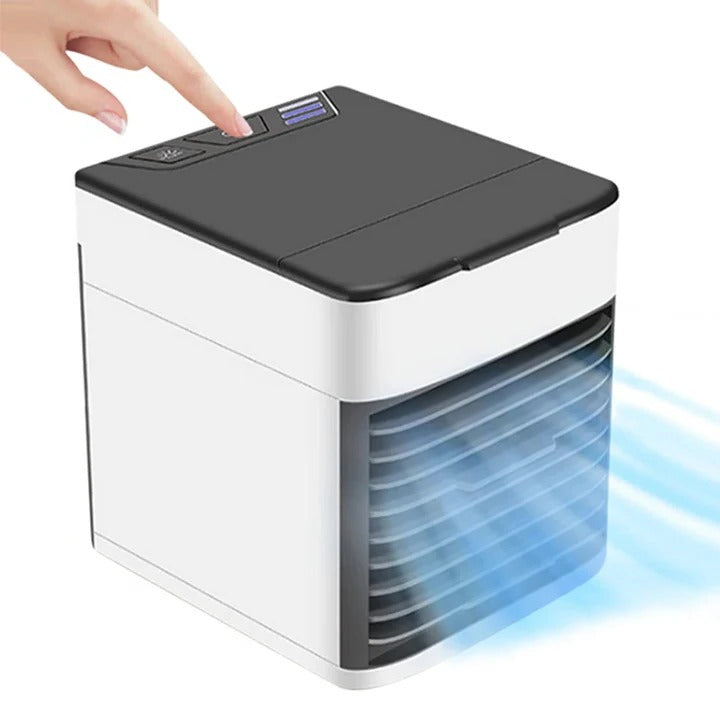 Portable Air Cooler for Small Rooms, Whisper-Quiet Desktop AC Unit with Adjustable Fan Speeds, Compact Personal Space Cooler for Bedroom | Thomler