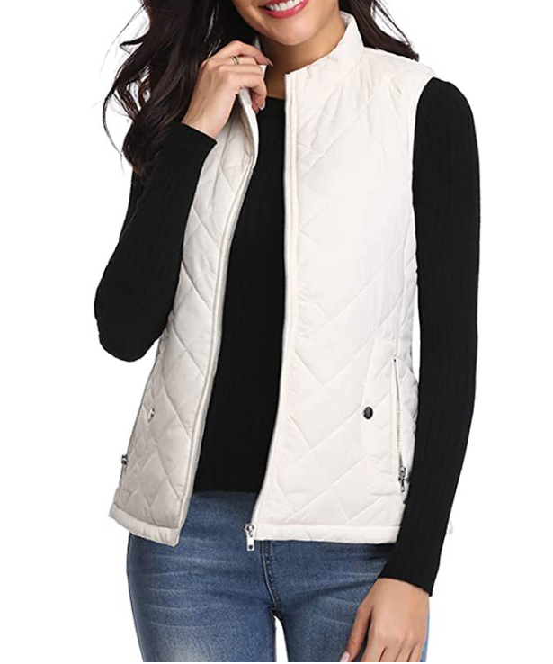 Lightweight Quilted Zip-Front Vest for Women – Casual Layering Piece for Spring & Fall | Thomler