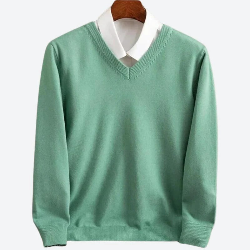 Men's Premium Cashmere Pullover Sweater – Ultra-Soft Knit for Cold Weather Comfort | Classic Crew Neck Style for Everyday Wear | Thomler