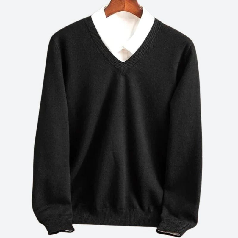 Men's Premium Cashmere Pullover Sweater – Ultra-Soft Knit for Cold Weather Comfort | Classic Crew Neck Style for Everyday Wear | Thomler