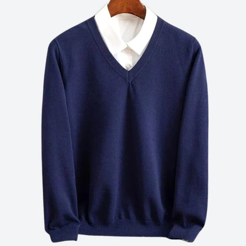Men's Premium Cashmere Pullover Sweater – Ultra-Soft Knit for Cold Weather Comfort | Classic Crew Neck Style for Everyday Wear | Thomler