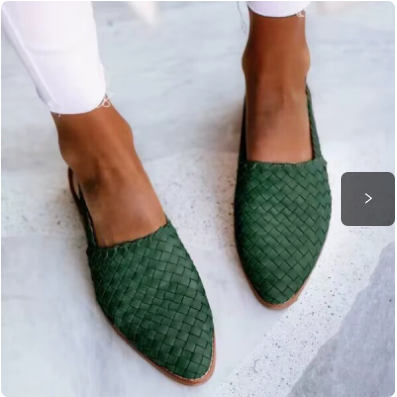 Handwoven Slingback Ballet Flats – Lightweight Cushioned Slip-On Mules for Women | Thomler