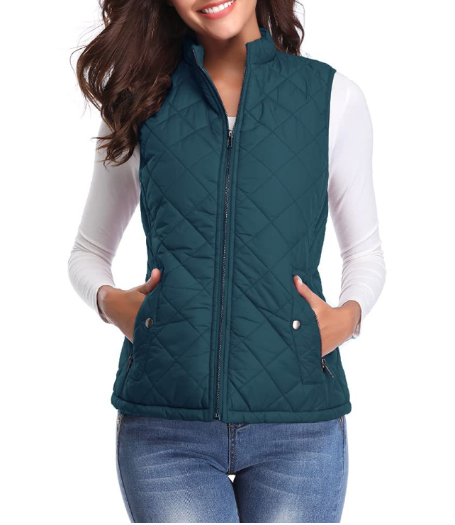 Lightweight Quilted Zip-Front Vest for Women – Casual Layering Piece for Spring & Fall | Thomler