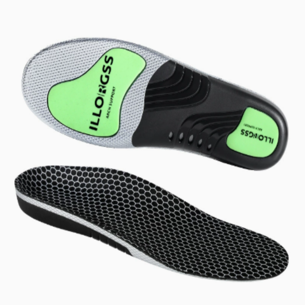 Cushioned Orthotic Inserts with Elevated Midfoot Support for Sneakers and Work Shoes | Thomler