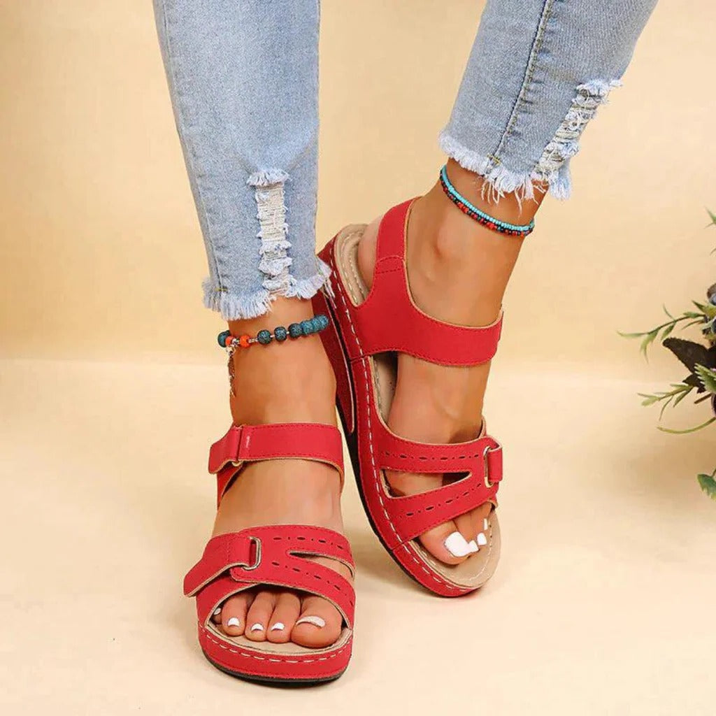 Women's Arch Support Sandals – Cushioned Footbed, Adjustable Straps, All-Day Comfort for Walking, Travel & Everyday Wear | Thomler