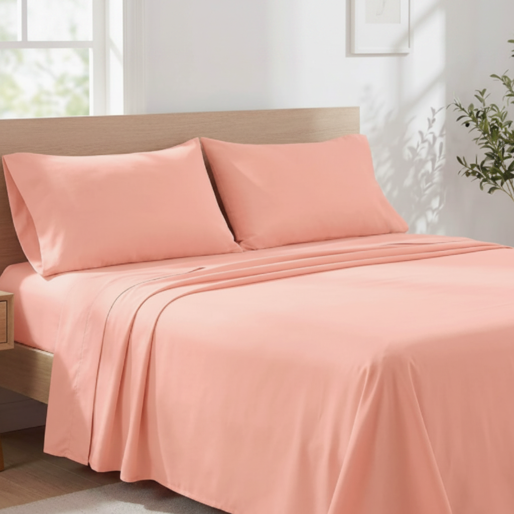 Temperature-Regulating Bamboo Viscose Sheet Set with Stay-Put Deep Pockets – Full, Queen & King Available | Thomler
