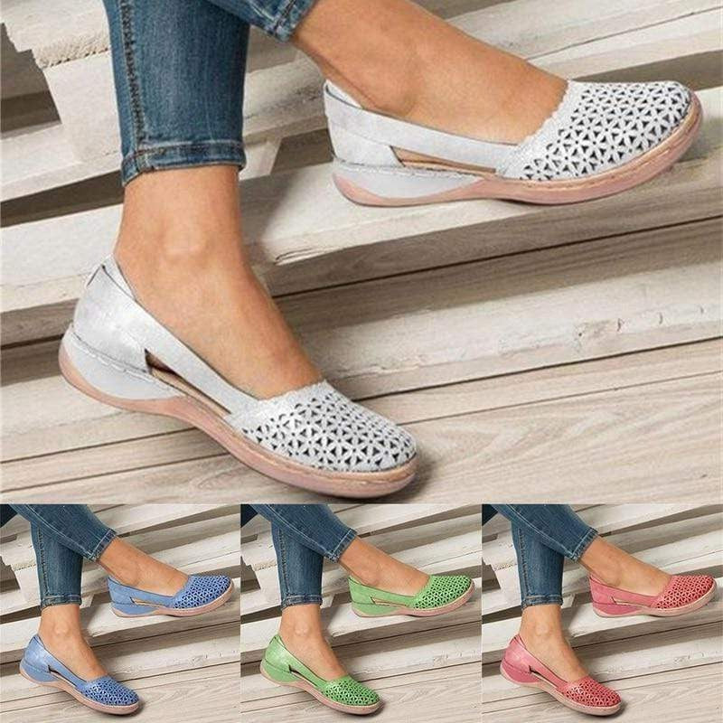 Wide-Fit Ballet Flats for Bunion Relief – Soft Leather Upper with Hidden Heel Support for Comfortable All-Day Wear | Thomler