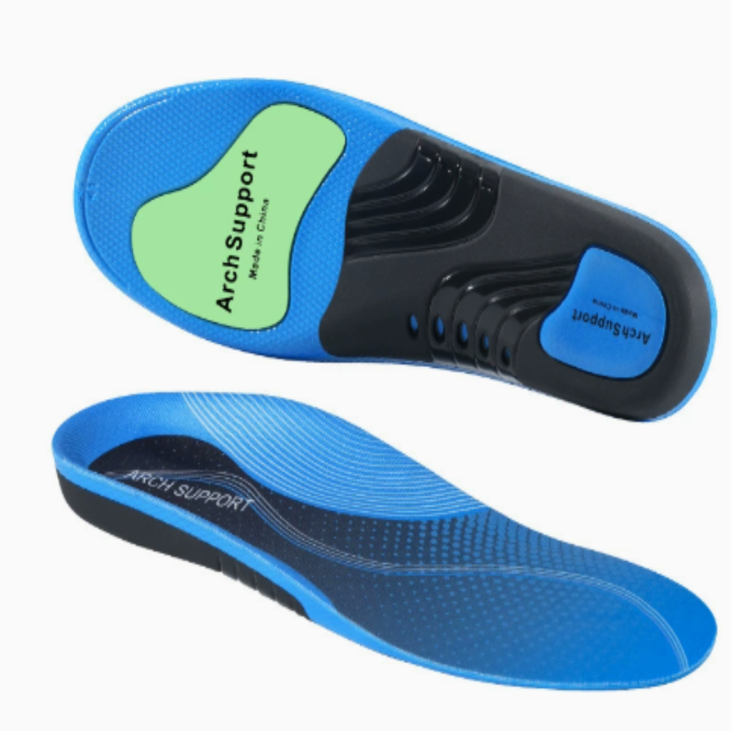 Cushioned Orthotic Inserts with Elevated Midfoot Support for Sneakers and Work Shoes | Thomler