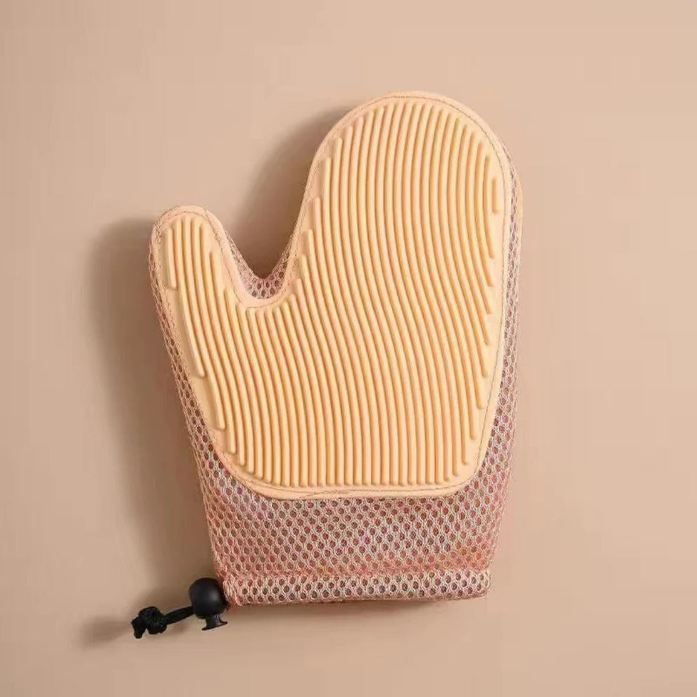 Dual-Sided Pet Hair Removal Mitt for Cats – Flexible Grooming & Massage Hand Tool | Thomler