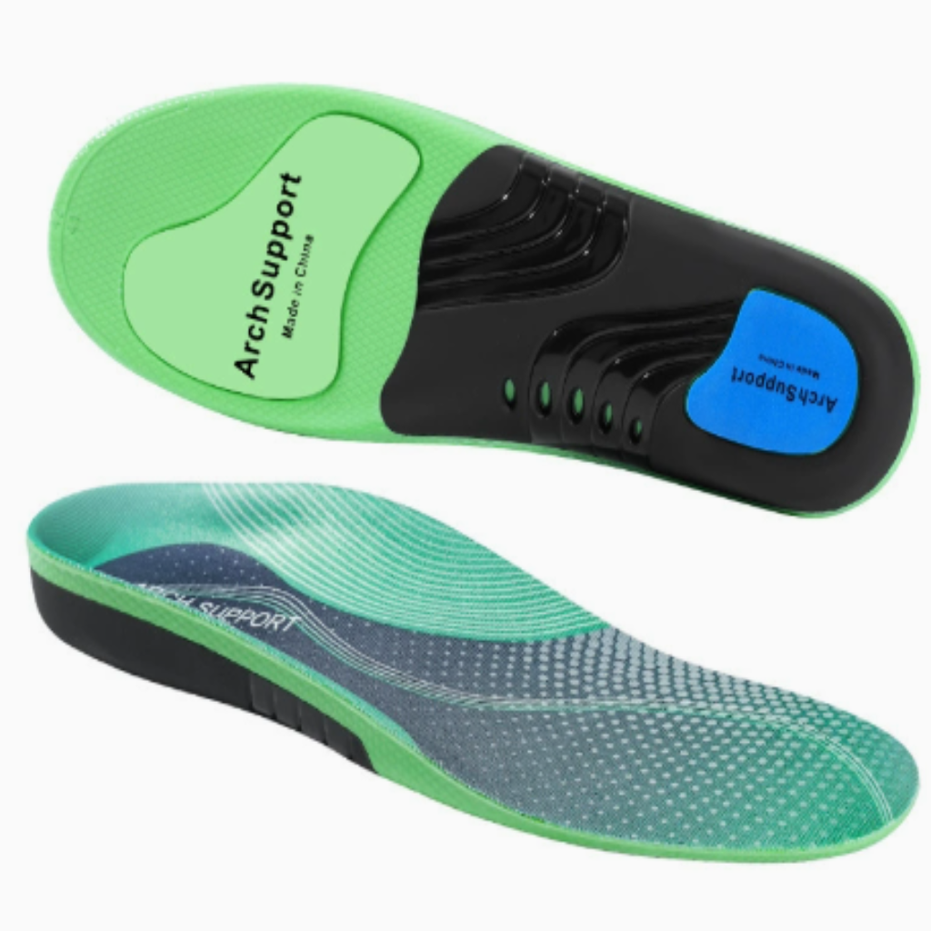 Cushioned Orthotic Inserts with Elevated Midfoot Support for Sneakers and Work Shoes | Thomler