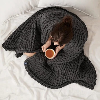 Weighted Throw Blanket for Better Sleep – Cozy Year-Round Comfort in 5 Colors | Thomler