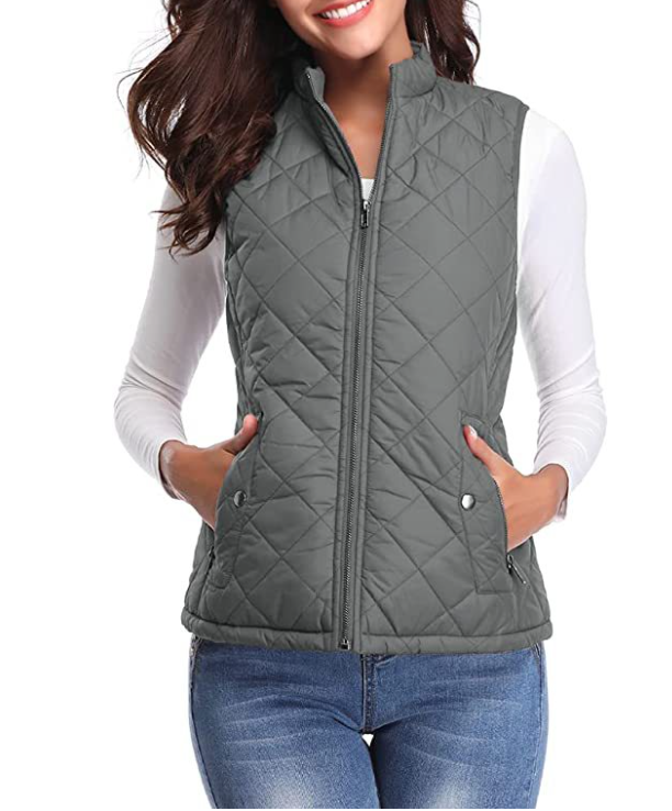 Lightweight Quilted Zip-Front Vest for Women – Casual Layering Piece for Spring & Fall | Thomler