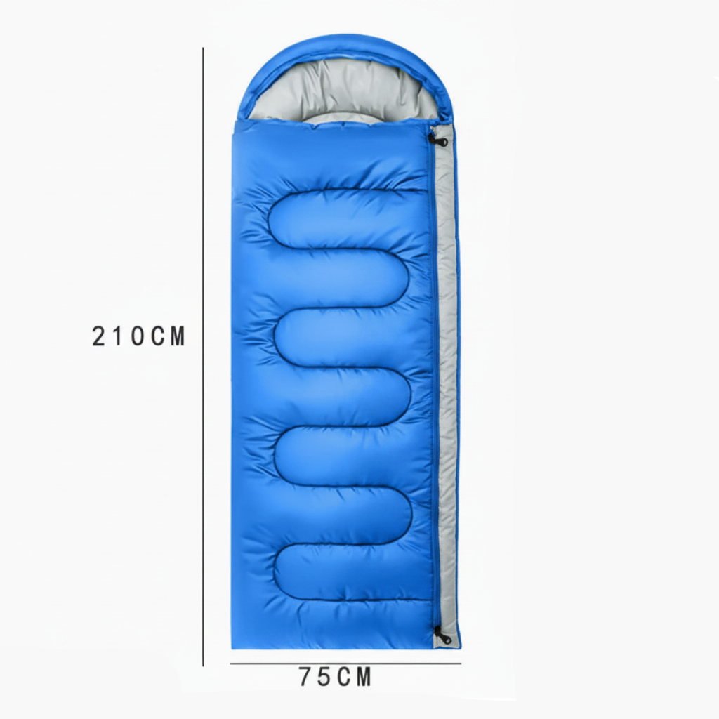 Insulated Envelope Sleep Sack for Cold Weather Camping – Adult Size with Carry Pouch | Thomler
