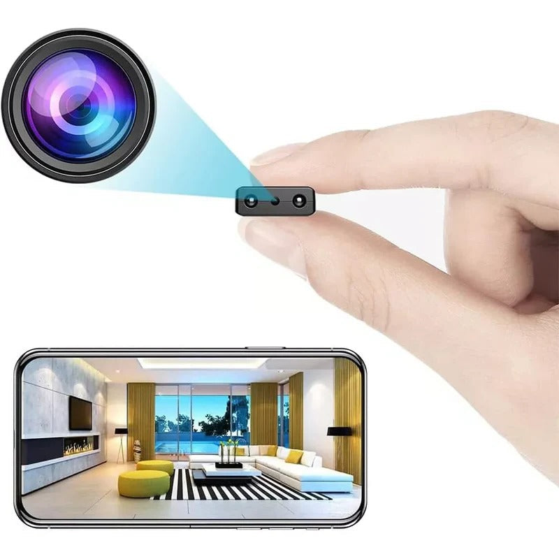 Compact WiFi Security Camera 1080p HD Motion Detection Night Vision Remote Monitor for Home Nursery Pet Surveillance Indoor Covert Recording | Thomler