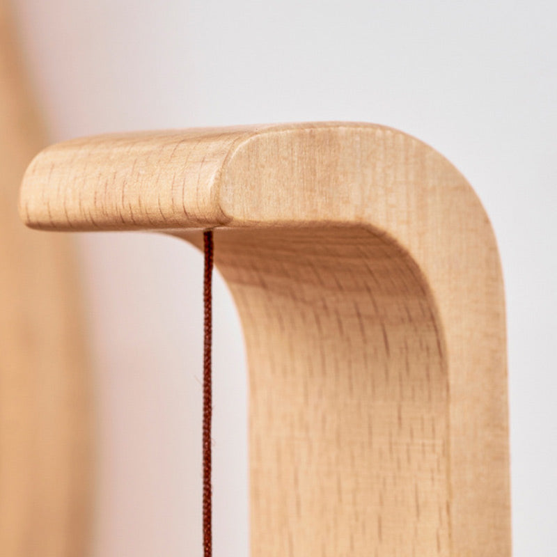 Windspiel Holz mit magnetischer Klangschale