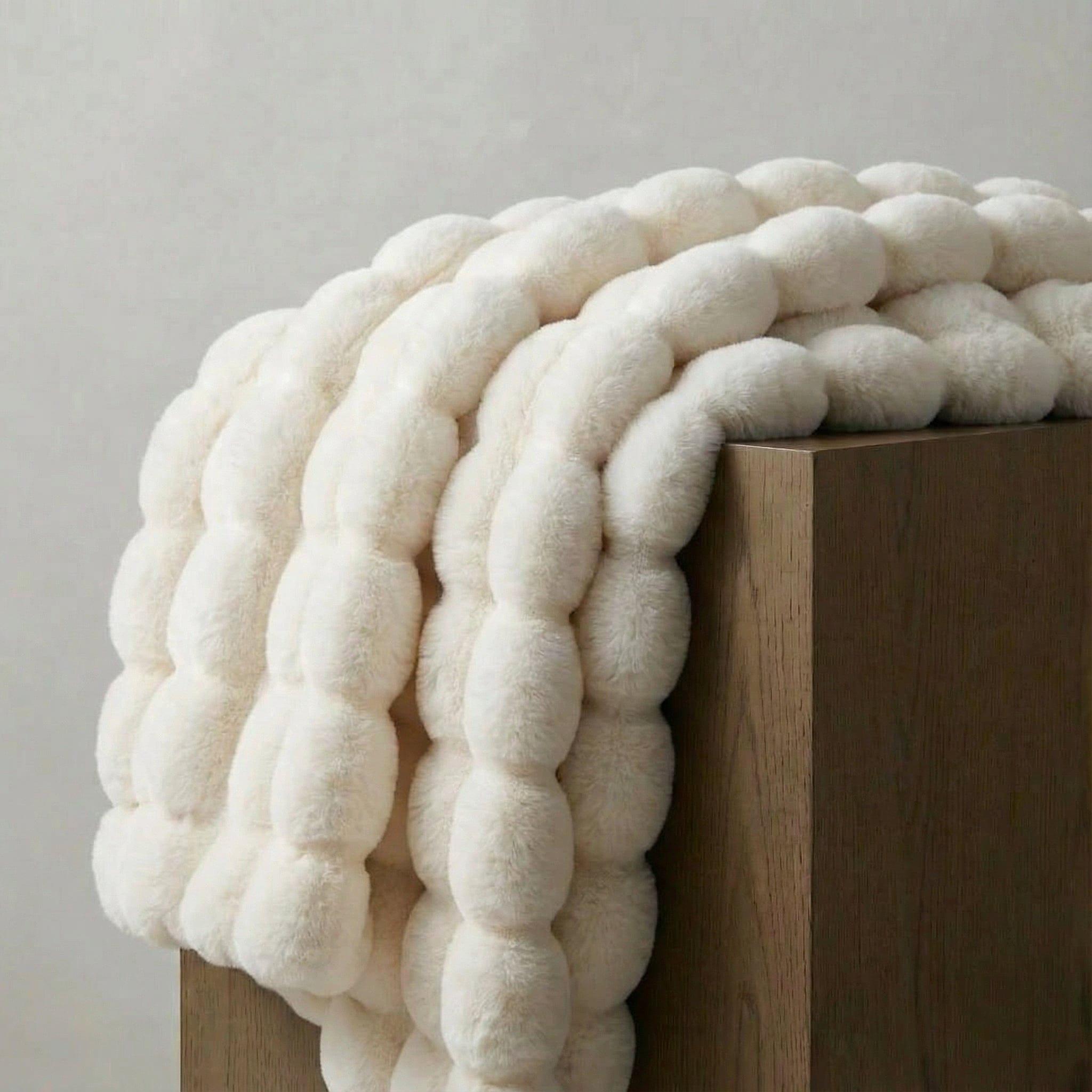 Plush Faux Fur Throw Blanket with Silky Soft Texture for Couch, Bed & Living Room Decor in Multiple Colors | Thomler