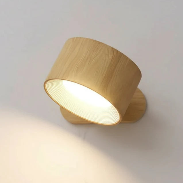 Wall Lamp LED 3 Brightness Levels 3.5 in x 1.97 in USB Rechargeable 360° Rotatable Bedroom Hallway Reading Night Light | Thomler