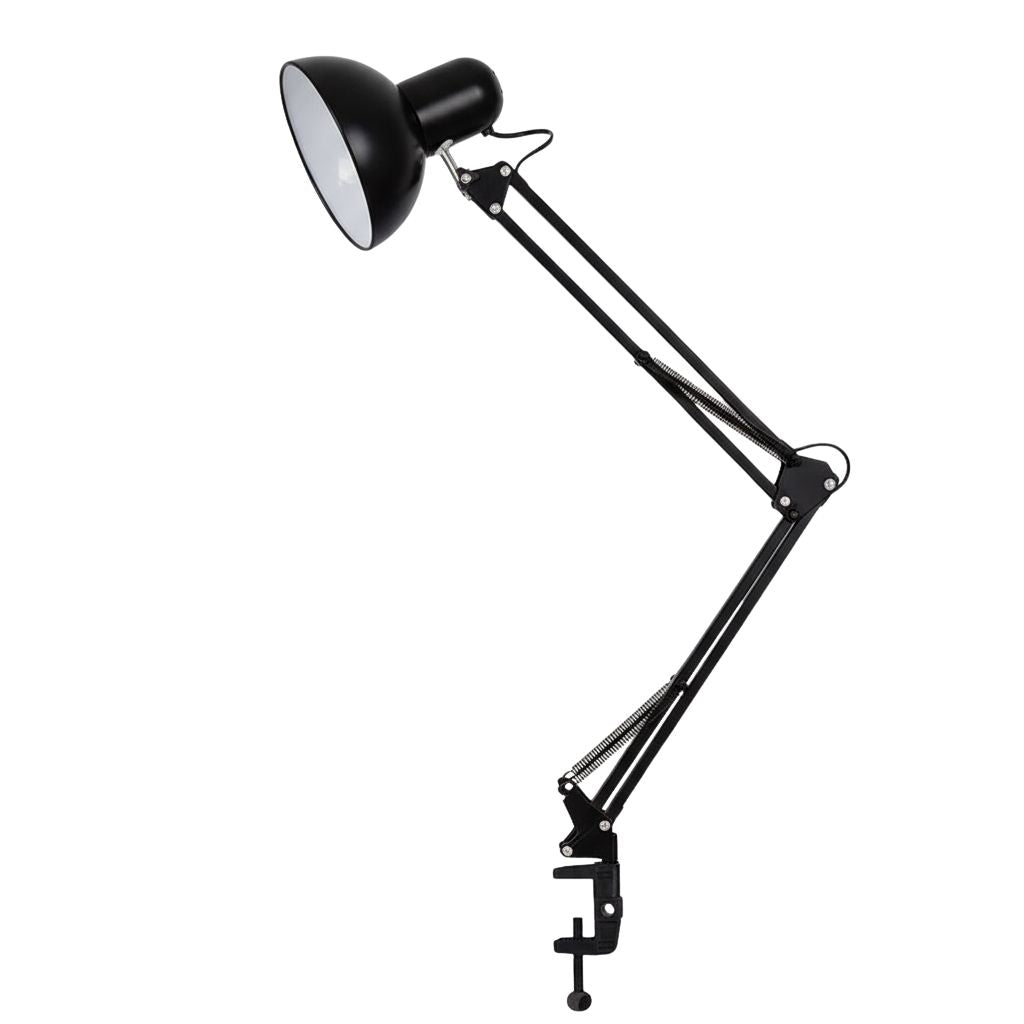 Modern Metal Desk Lamp with Adjustable Head – E26 Socket Table Light for Bedroom, Office & Living Room | Thomler