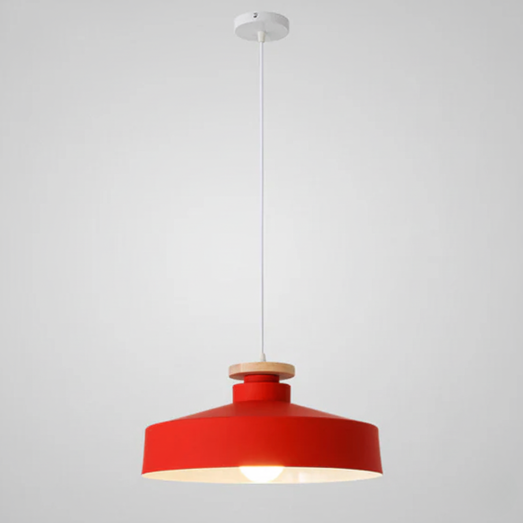 Scandinavian Wood Pendant Light Fixture for Dining Room, Kitchen & Living Room – Minimalist Ceiling Lamp with E27 Socket in Multiple | Thomler