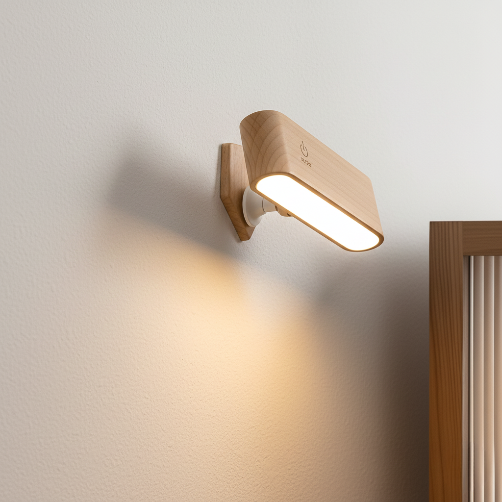 Magnetic Swivel Wall Light with 360° Rotation & Touch Dimmer – Rechargeable Cordless Reading Lamp for Bedroom, Living Room & Home Office | Thomler