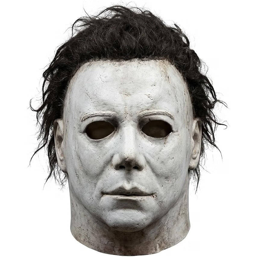 Full-Head Horror Movie Costume Mask with Synthetic Hair for Adults | Thomler