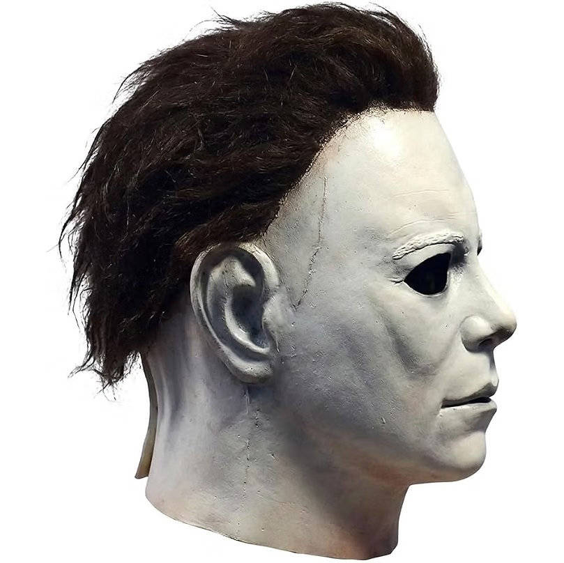 Full-Head Horror Movie Costume Mask with Synthetic Hair for Adults | Thomler