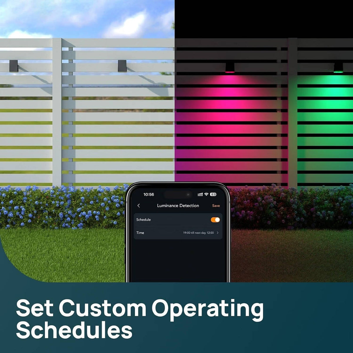 Outdoor Solar Spotlights with Color-Changing App Control for Yard & Pathway | Thomler