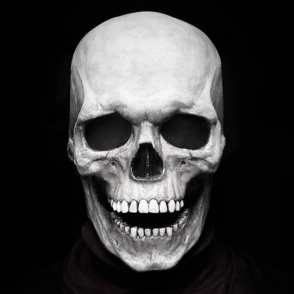 Full-Head Skull Mask with Articulated Jaw for Halloween Parties & Cosplay | Thomler
