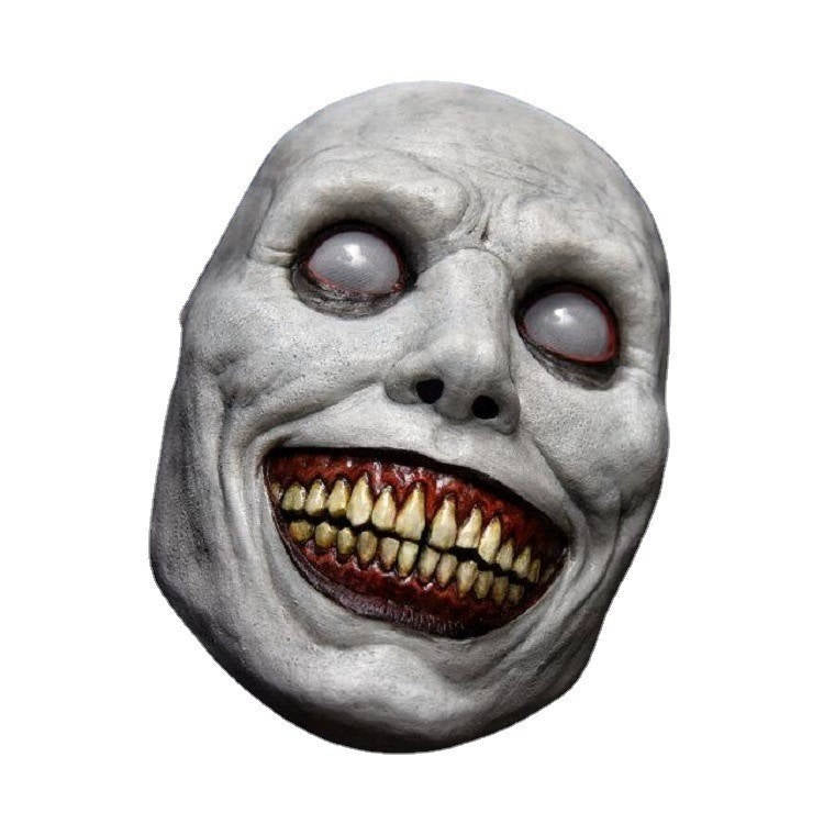 Grinning Horror Mask with Oversized Eyes and Blood-Red Teeth – Full-Head Cover for Parties and Costume Events | Thomler