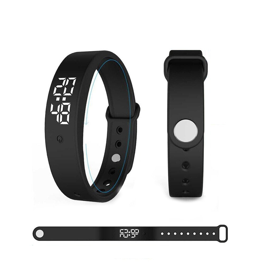 Digital Fitness Watch with Vibration Alerts, Waterproof LED Sports Wristwatch for Swimming and Running | Thomler