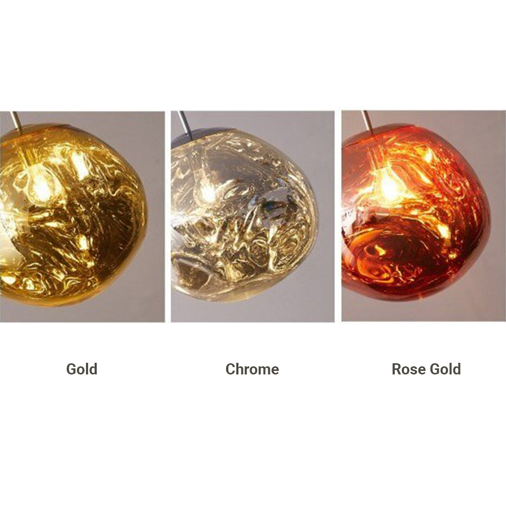 Glass Globe Ceiling Pendant Fixture 3 6 8 Multi-Drop Warm LED Adjustable Hanging Kit Metal Frame Contemporary Dining Room Bedroom Lighting | Thomler