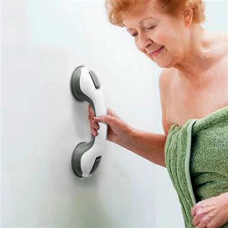 Suction Cup Safety Grab Bar for Bathroom Shower Tub Wall Mounted Handle Rail Elderly Senior Accessibility Support Railing | Thomler