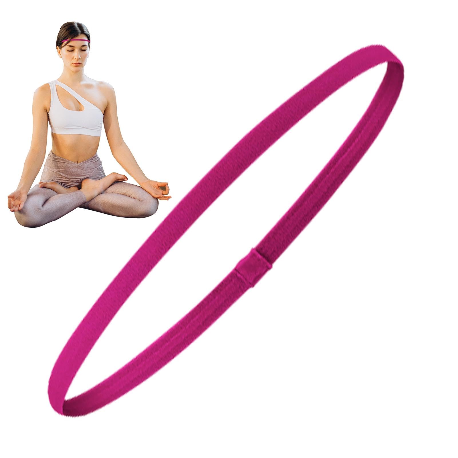 Stretchy Non-Slip Athletic Headbands for Women — 4-Pack Workout Hair Bands for Running, Yoga, Gym | Thomler