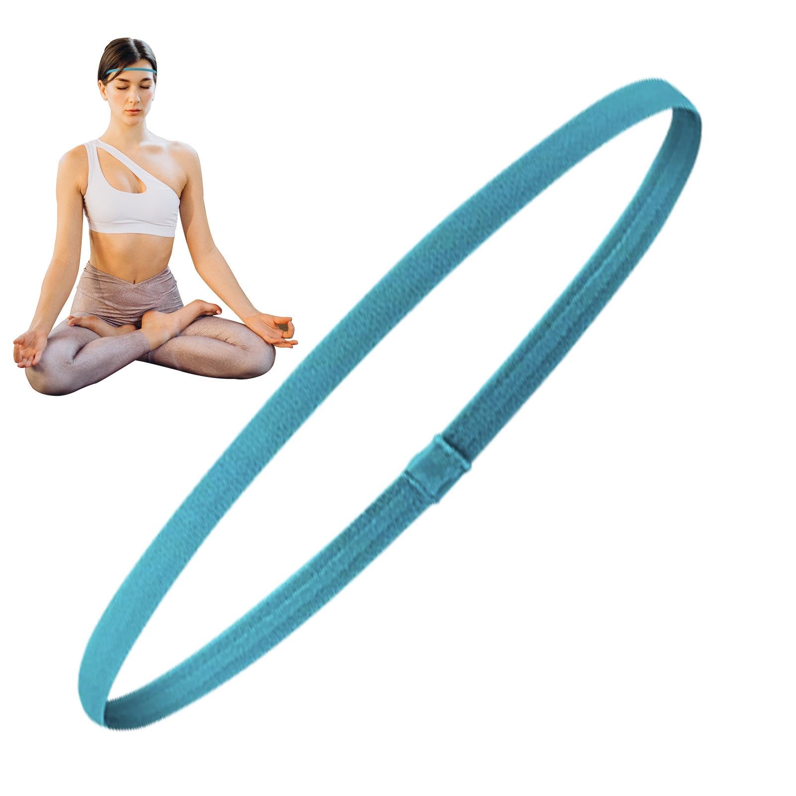 Stretchy Non-Slip Athletic Headbands for Women — 4-Pack Workout Hair Bands for Running, Yoga, Gym | Thomler