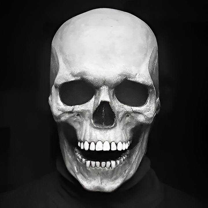 Articulated Human Skeleton Mask Full Head Latex Skull with Moving Jaw for Costume Parties Cosplay Horror Events Haunted Houses Adults Unisex | Thomler