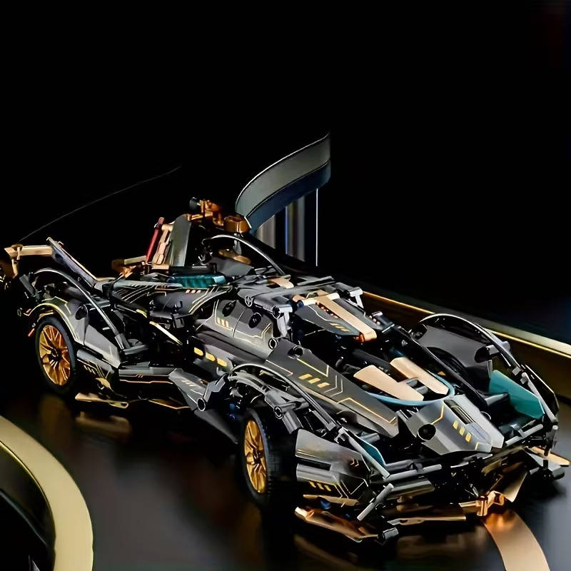 1690-Piece Supercar Construction Kit – Functional Steering, Suspension & Opening Panels | Thomler