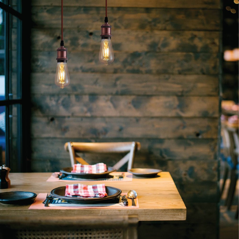 Pendant Light Steel E27 155.0 cm Adjustable Dining Room Kitchen Island Industrial Hanging Ceiling Lamp | Thomler