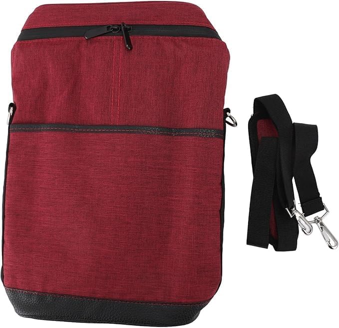 Padded Two-Bottle Wine Carrier Bag with Shoulder Strap for Picnics Parties Outdoor Travel Beach Dinner Events Wine Tastings Gifts | Thomler