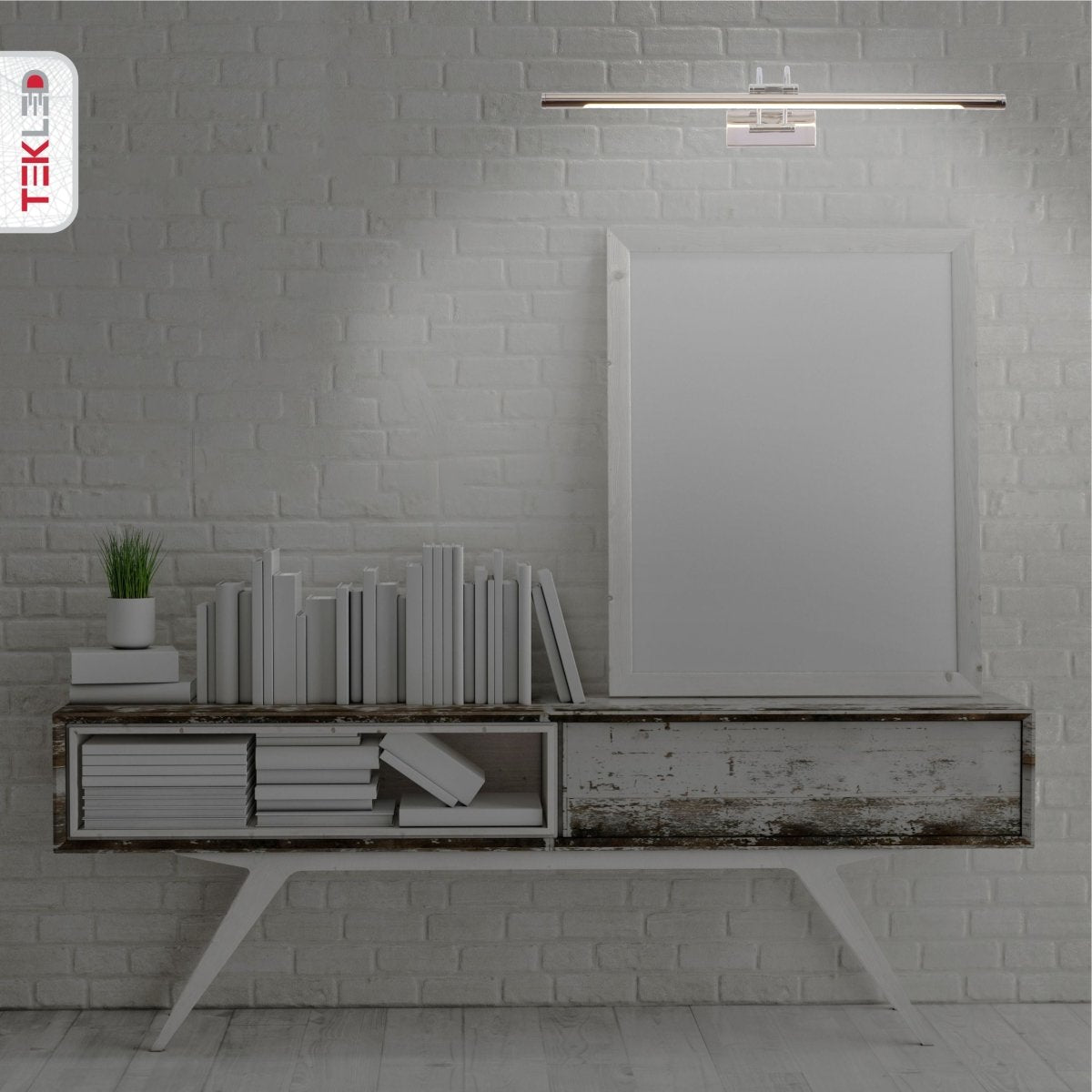 Wall Lamp Aluminium LED 64.0 cm Gold Mirror Bathroom Picture Lighting Artwork Vanity Light | Thomler