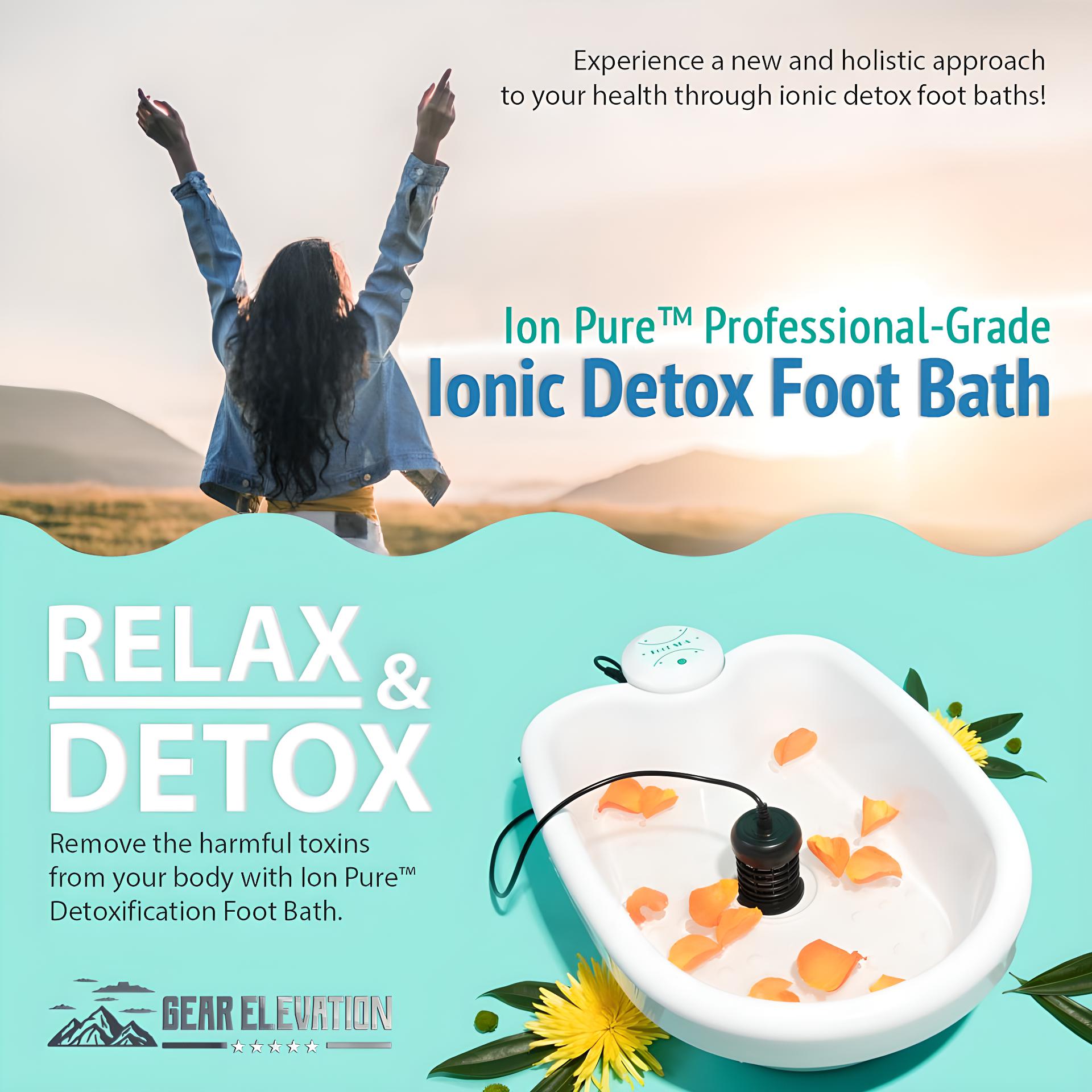 Ionic Foot Spa System for Home Wellness and Relaxation – Professional Detox Bath with Array | Thomler
