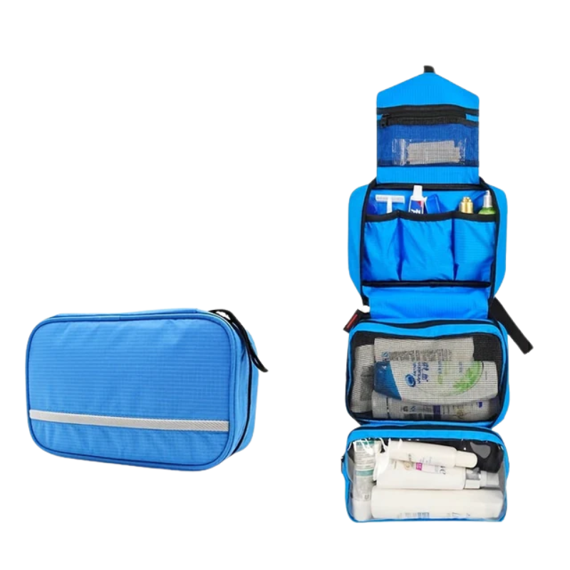 Hanging Toiletry Organizer with Multi-Compartment Design & Built-In Hook for Travel or Home | Thomler